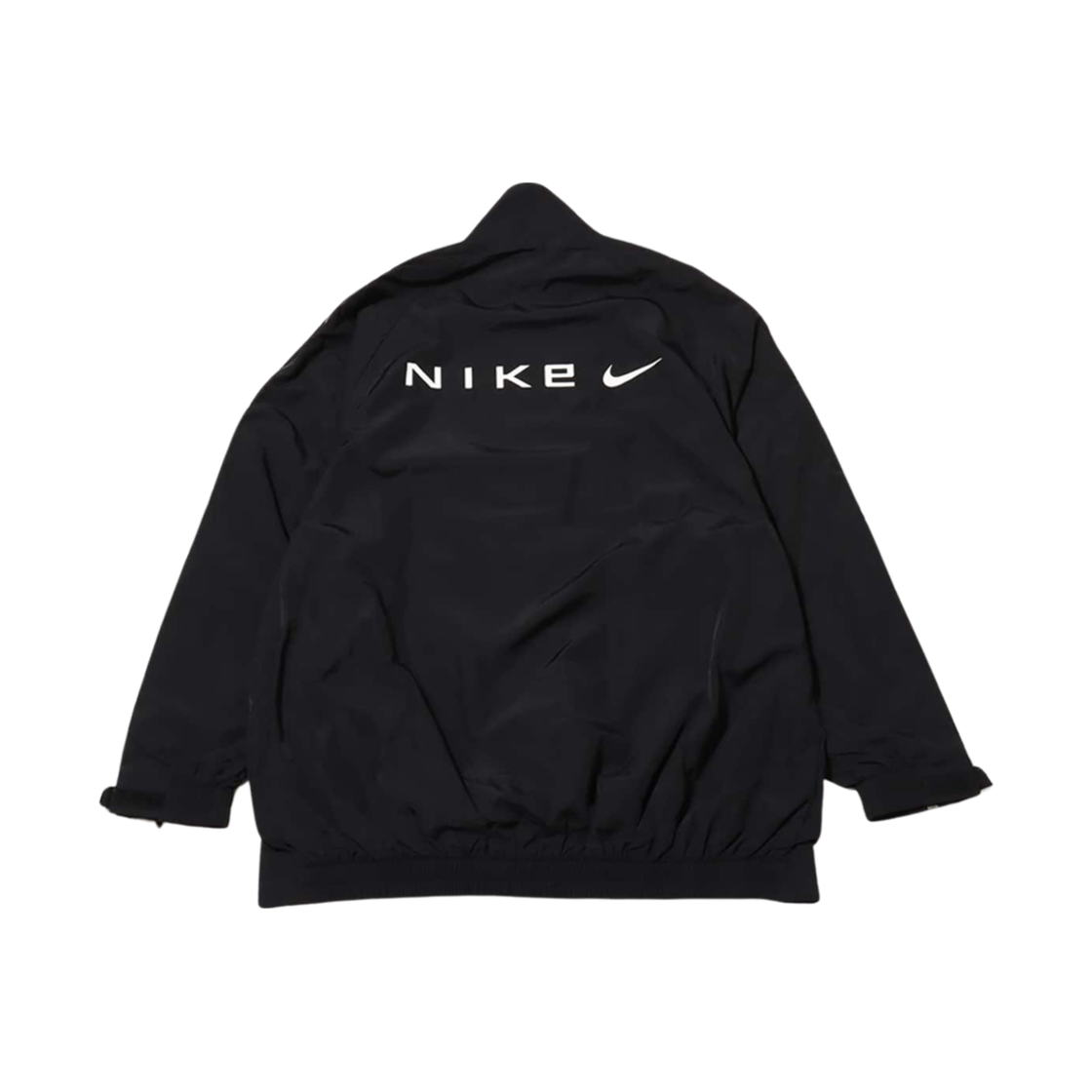 (W) 나이키 NSW 컬렉션 오버사이즈 리펠 풀 집 자켓 블랙 화이트 - 아시아((W) Nike NSW Collection Oversized Repel Full Zip Jacket Black White - Asia) - 2