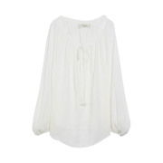 (W) Weekend Max Mara Viscose Linen Blouse White