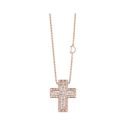 Damiani Belle Epoque Diamonds Necklace Pink Gold