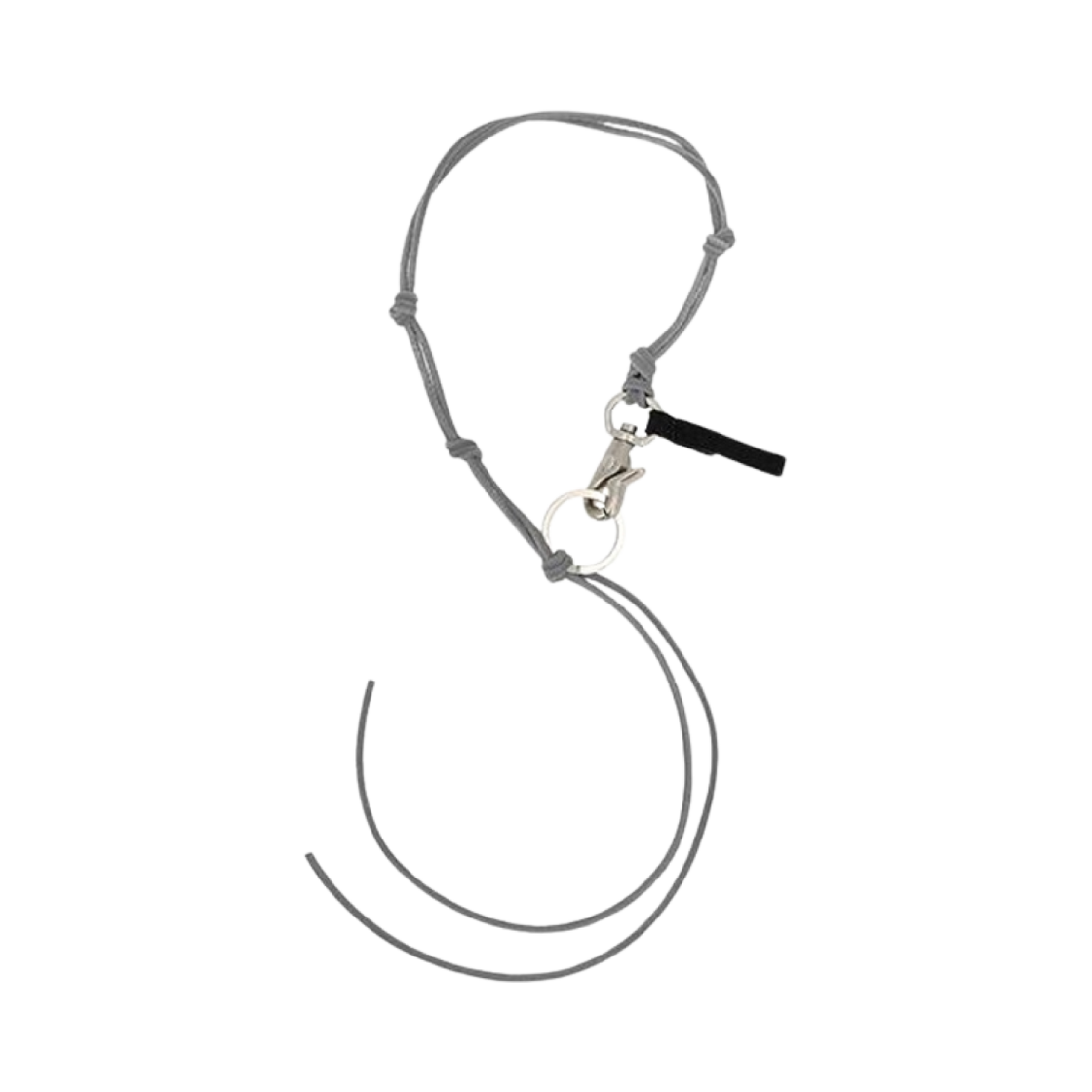 A4248LH Our Legacy Ladon Leather Necklace Grey