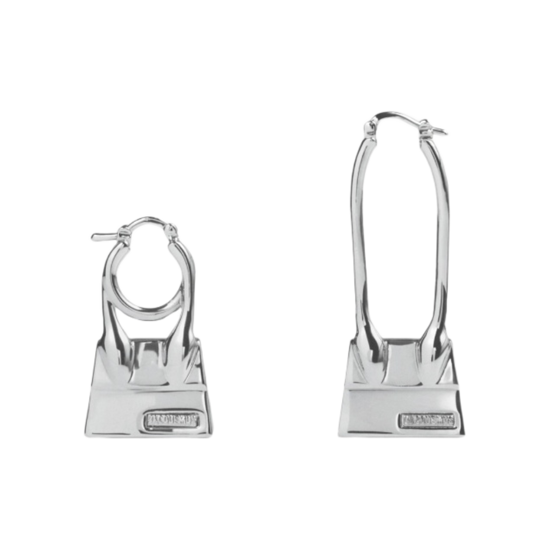 자크뮈스 레 크레올 치키토 노드 어시메트릭 치키토 노드 이어링 실버(Jacquemus Les Creoles Chiquito Noeud Asymmetric Chiquito Noeud Earrings Silver) - 1