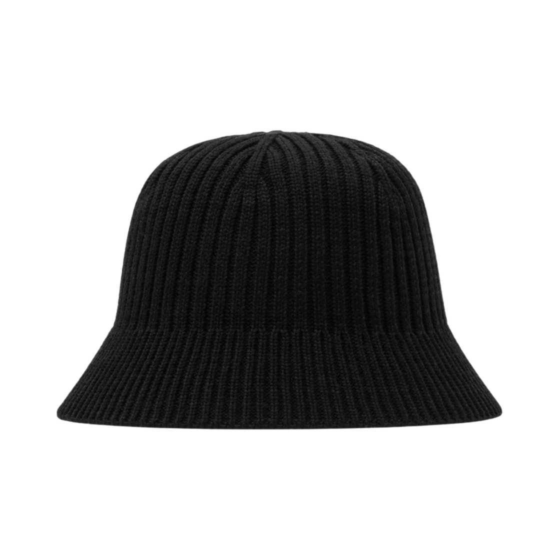 (W) 코스 립드 메리노 울 버킷햇 블랙((W) COS Ribbed Merino Wool Bucket Hat Black)