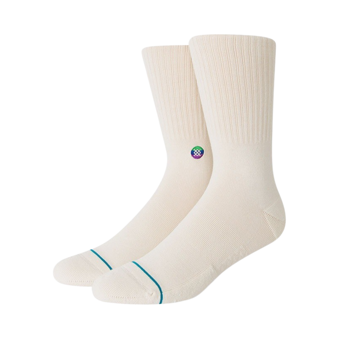 스탠스 코튼 크루 화이트