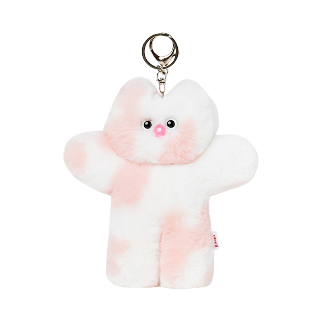 렐보브라운 리틀 캣 키링 마블링 핑크