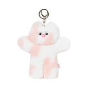 Lelbobrown Little Cat Keyring Marbling Pink