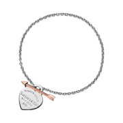 Tiffany & Co. Return To Tiffany Lovestruck Heart Tag Bracelet Silver & Rose Gold