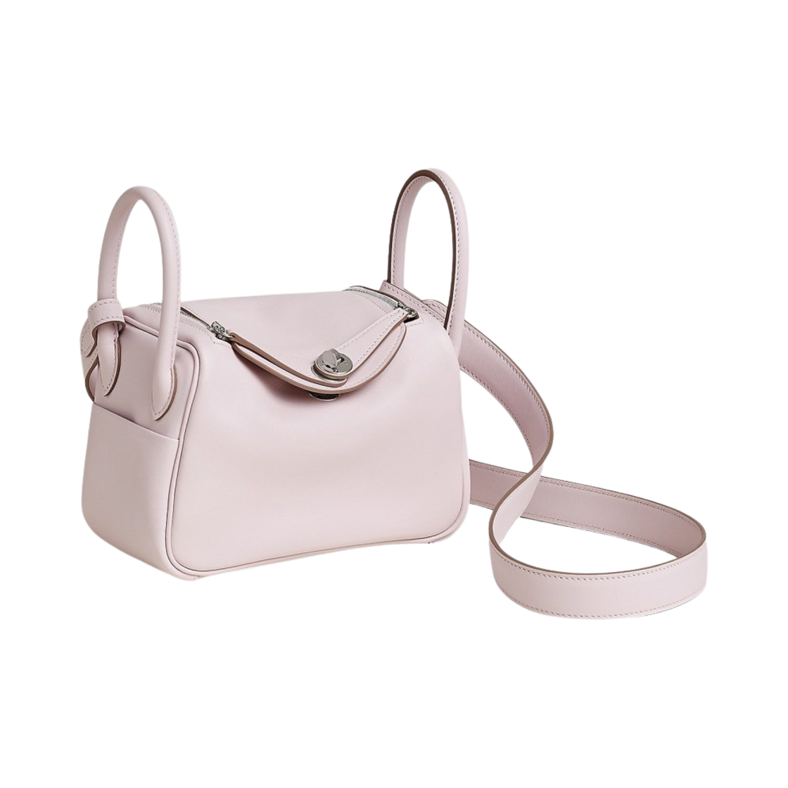 에르메스 린디 미니백 베르소 스위프트 & 팔라듐 하드웨어 모브 빨 골드(Hermes Lindy Mini Bag Verso Swift & Palladium Mauve Pale Gold) - 2
