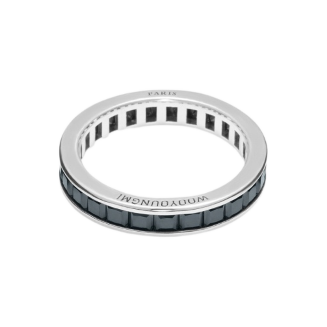 JNYNRG07004B Wooyoungmi Treasure Cushion Band Ring Silver