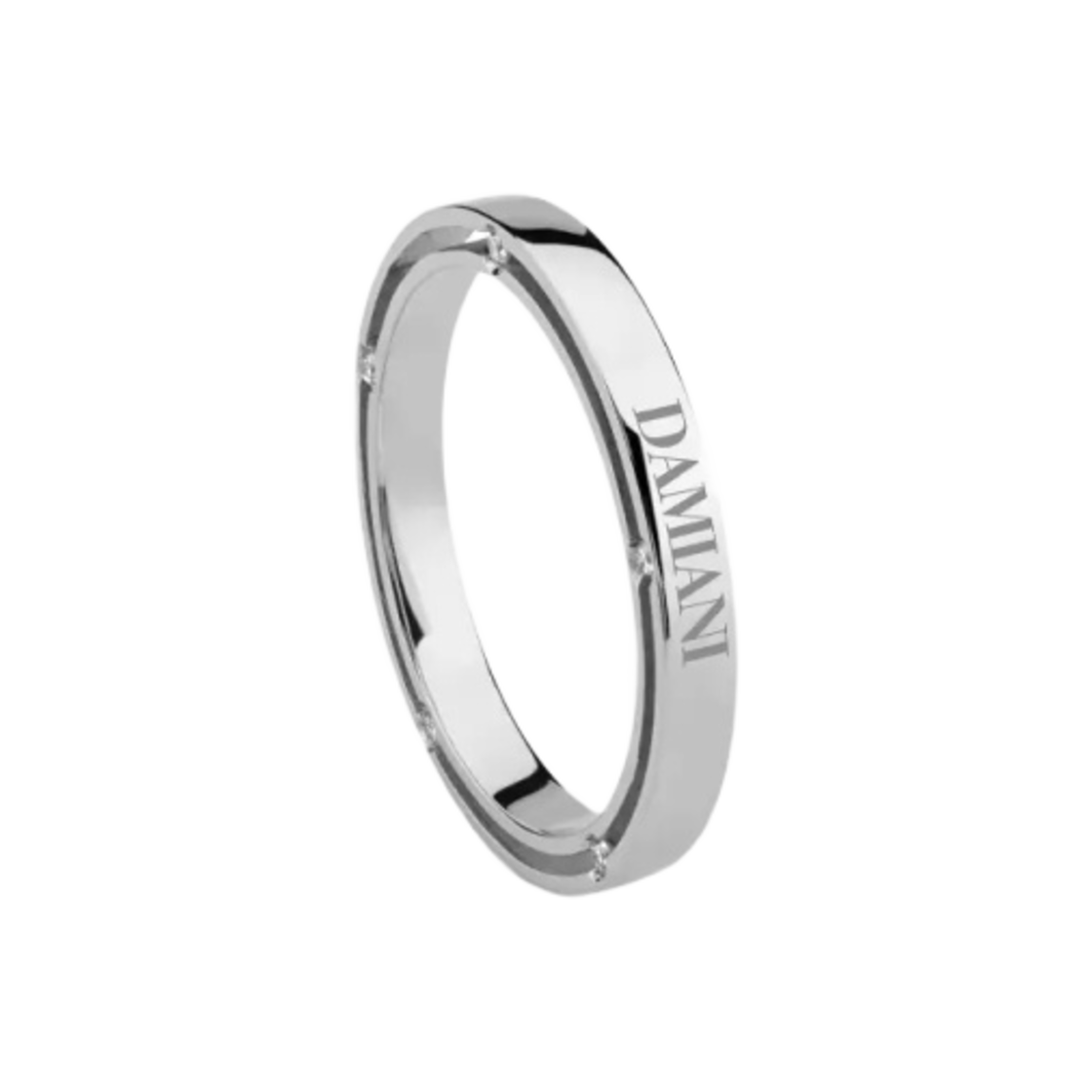 다미아니 디사이드 다이아몬드 웨딩 밴드 화이트 골드(Damiani D.Side Diamonds Wedding Band White Gold) - 1