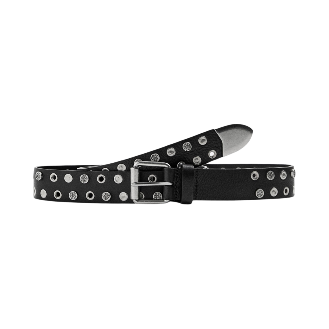 2823/311/800 Zara x Nanushka Leather Studded Belt Black