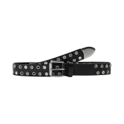 Zara x Nanushka Leather Studded Belt Black