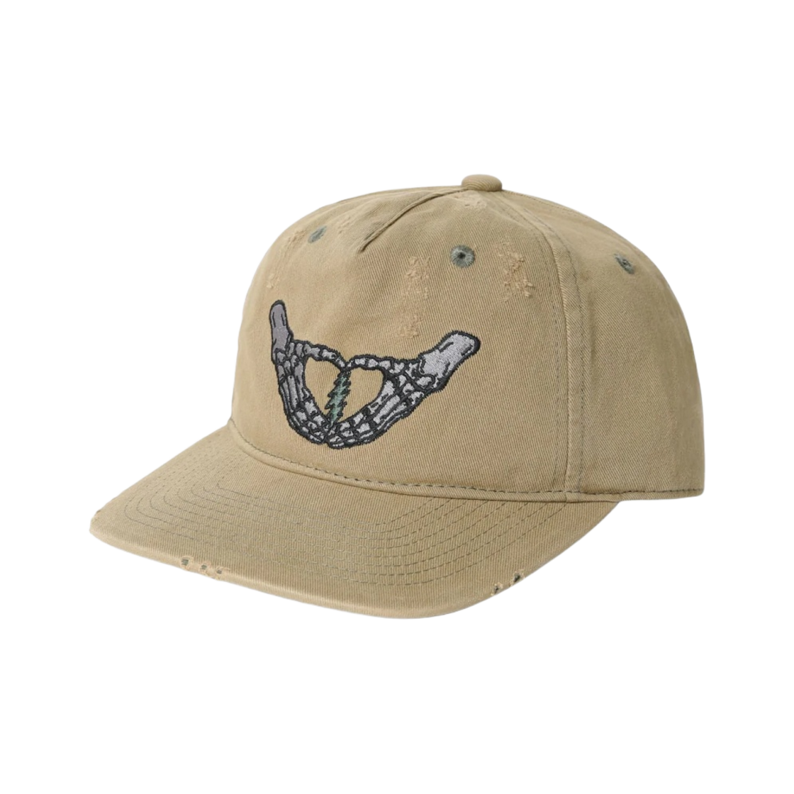 GD233WHWBC01MUD thisisneverthat x Grateful Dead Heart Skeleton Hands Cap Mud