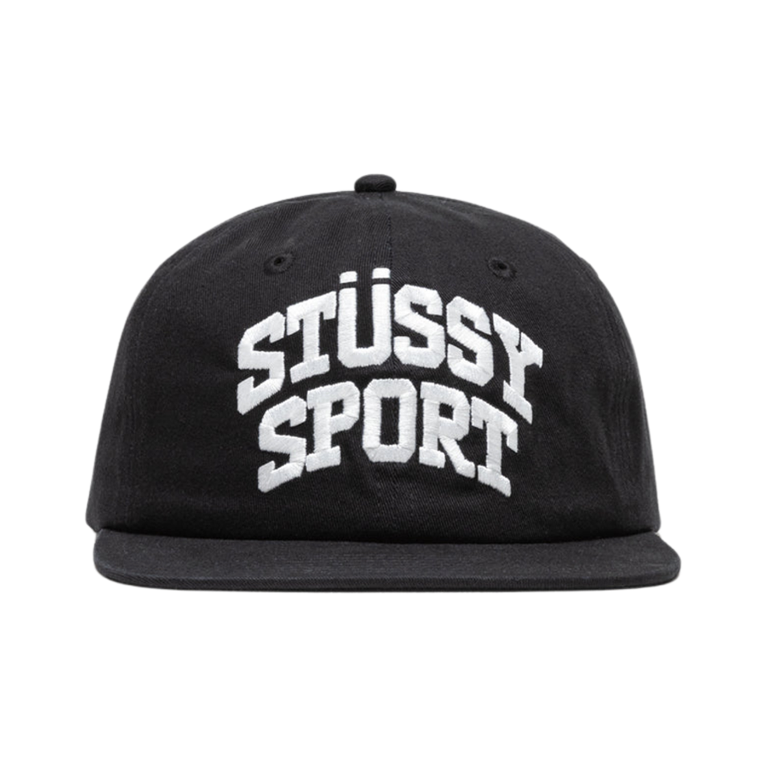 스투시 미드 뎁스 스포츠 스냅백 블랙(Stussy Mid-Depth Sport Snapback Black)