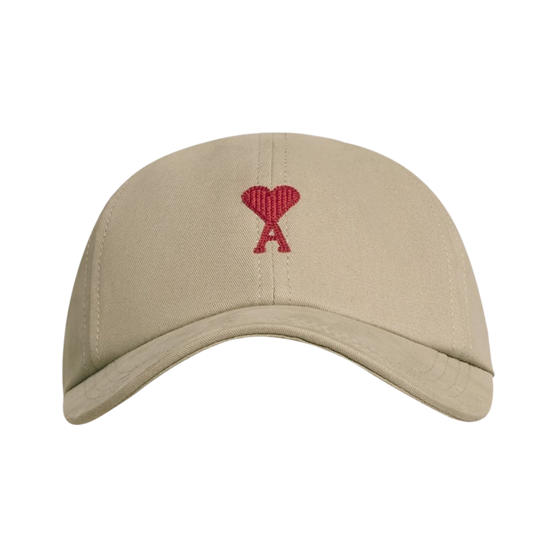 아미 스몰 하트 로고 자수 캡 클레이(AMI de Coeur Embroidery Cap Clay) - 1