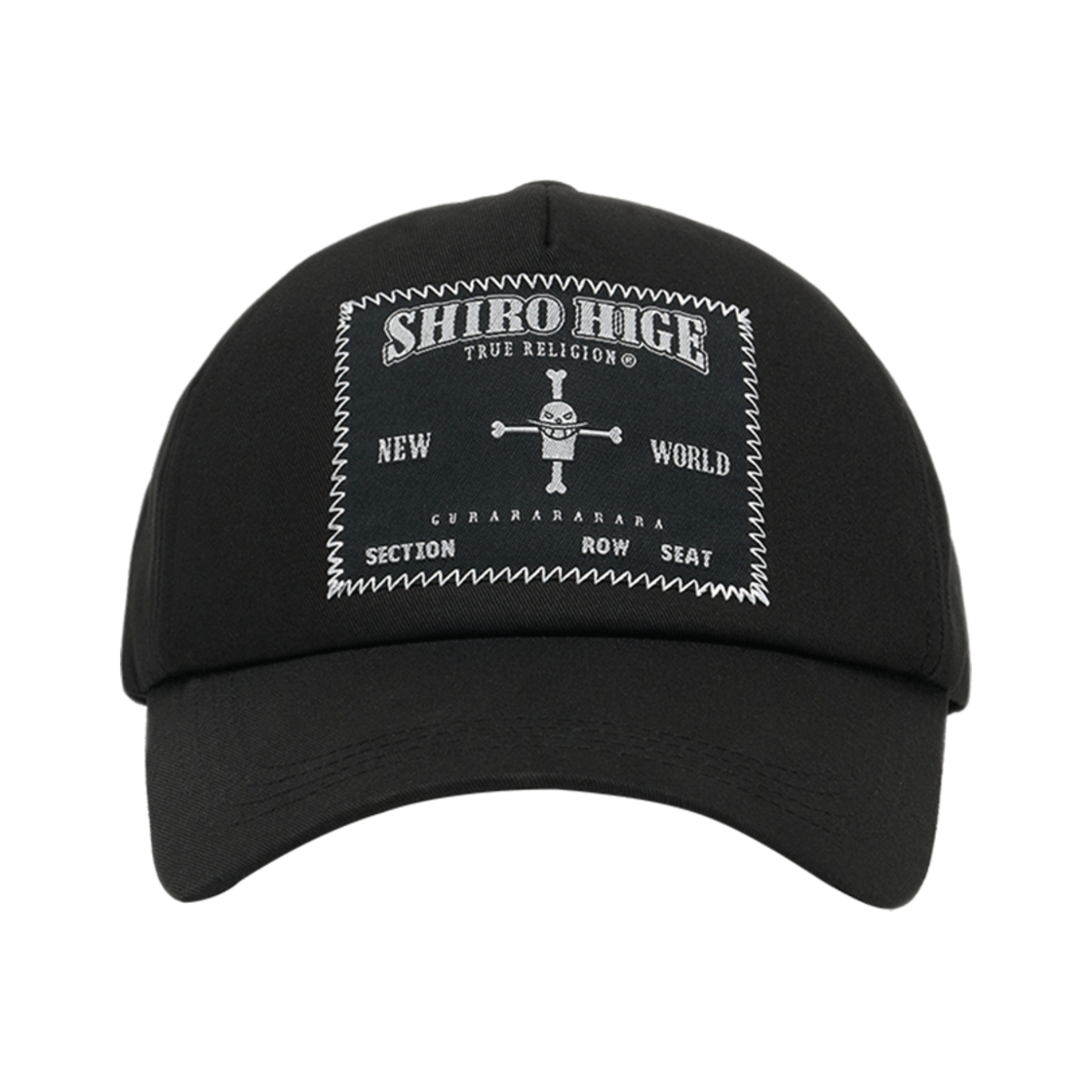 TRA2ACU102BBK True Religion x One Piece Shirohige Cap Black