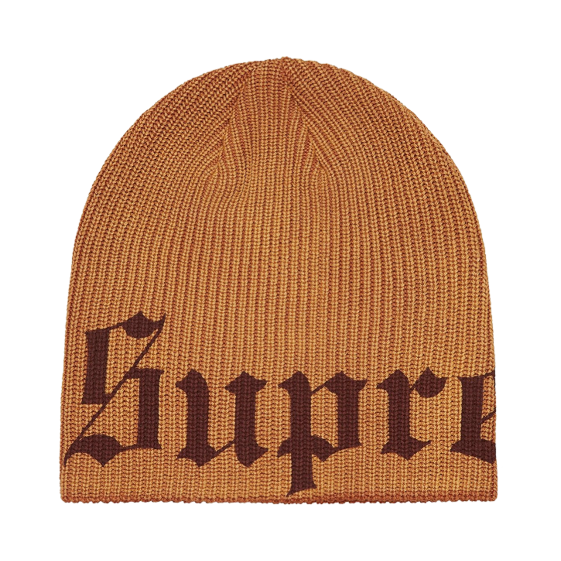 - Supreme Old English Printed Beanie Tan - 25SS