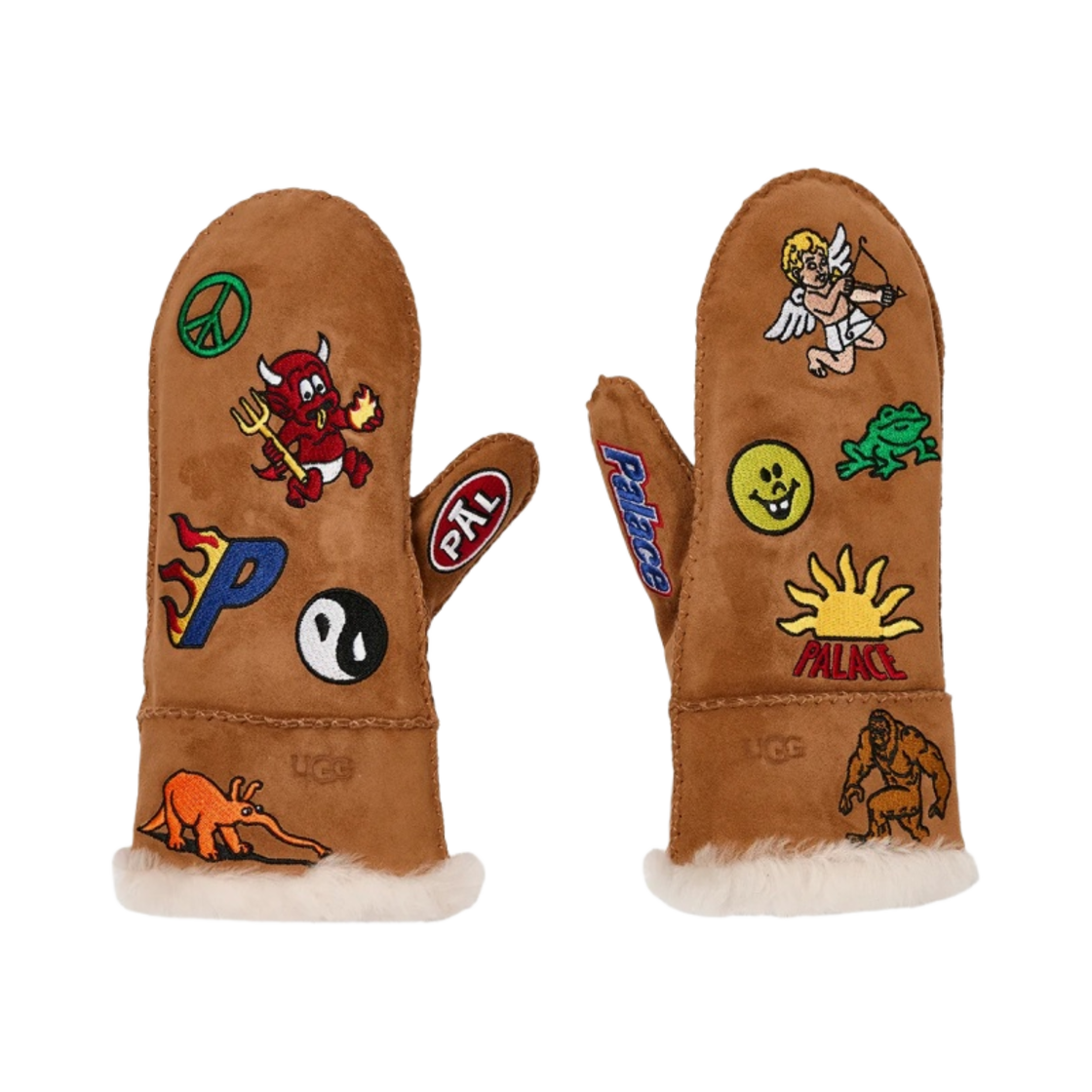 어그 x 팔라스 쉽스킨 미튼 체스트넛(UGG x Palace Sheepskin Mitten Chestnut)
