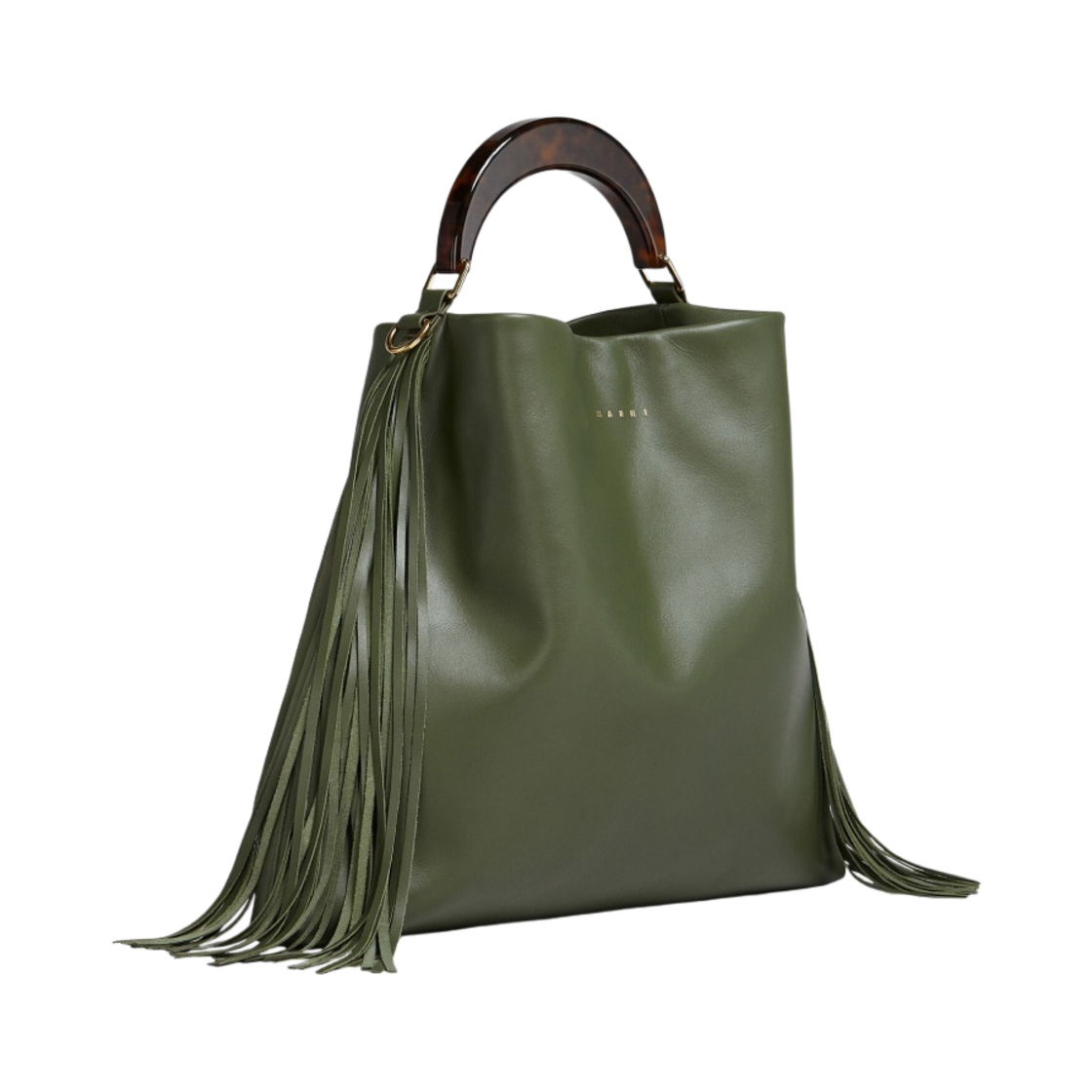 마르니 레더 프린지 베니스 미디움백 가제보 마룬(Marni Leather Fringes Venice Medium Bag Gazebo Maroon) - 2
