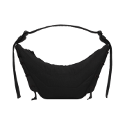 Lemaire Small Soft Game Bag Nylon Canvas Dark Chocolate