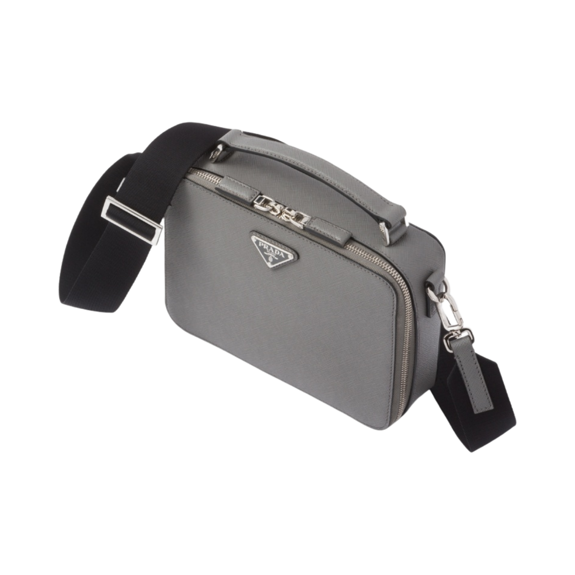 프라다 사피아노 레더 브리크 백 마블 그레이(Prada Saffiano Leather Brique Bag Marble Grey) - 2