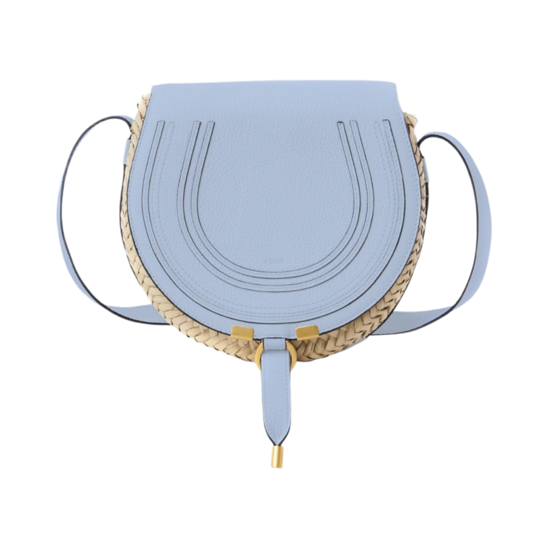 끌로에 마르씨 스몰 크로스바디 베스킷 쉐이디 블루(Chloe Marcie Small Crossbody Basket Shady Blue) - 1