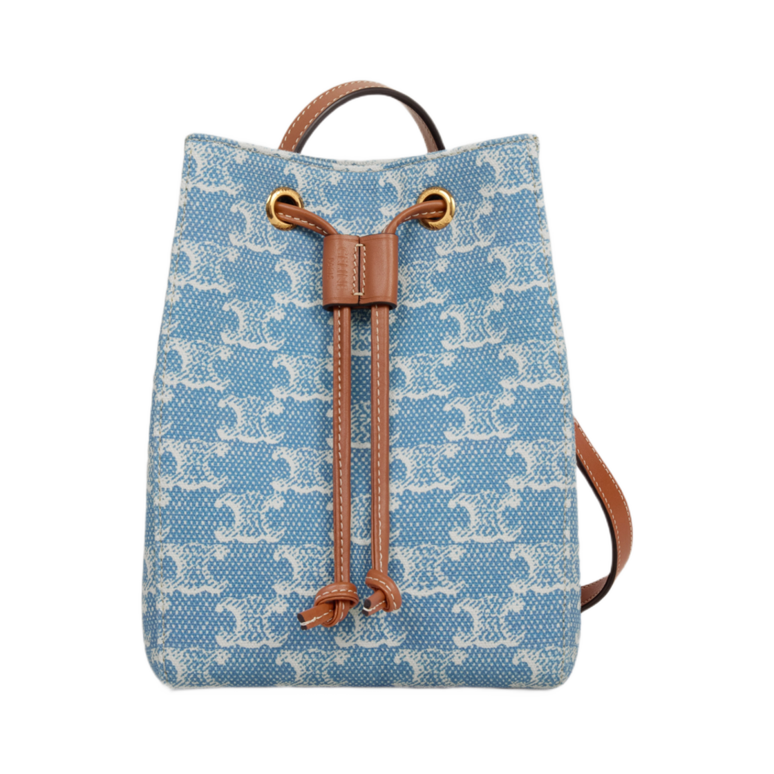 셀린느 마이크로 세일러 텍스타일 트리옹프 올오버 데님 화이트(Celine Micro Sailor in Textile with Triomphe All-Over Denim White) - 1