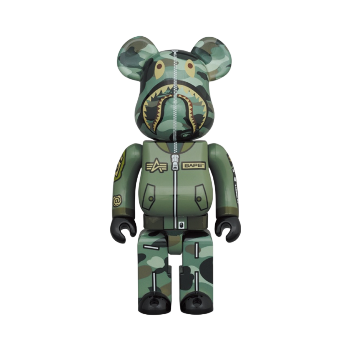 베어브릭 x 베이프 x 알파 인더스트리 100% & 400% 세트(Bearbrick x BAPE x Alpha Industries 100% & 400% Set) - 2