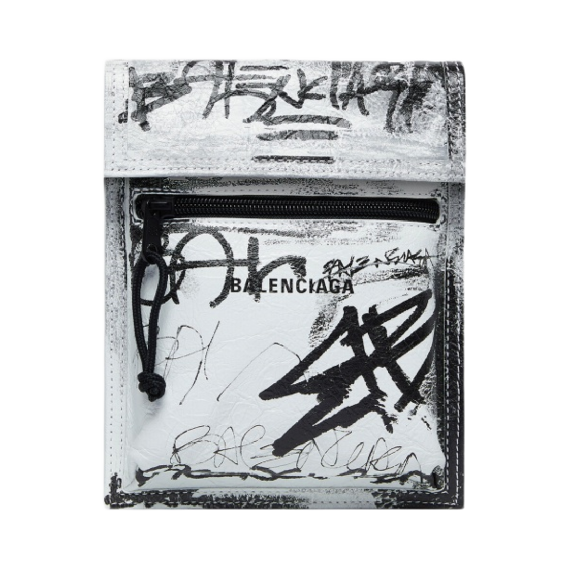 발렌시아가 익스플로러 스몰 스트랩 파우치 그래피티 화이트(Balenciaga Explorer Small Pouch with Strap Graffiti White) - 1