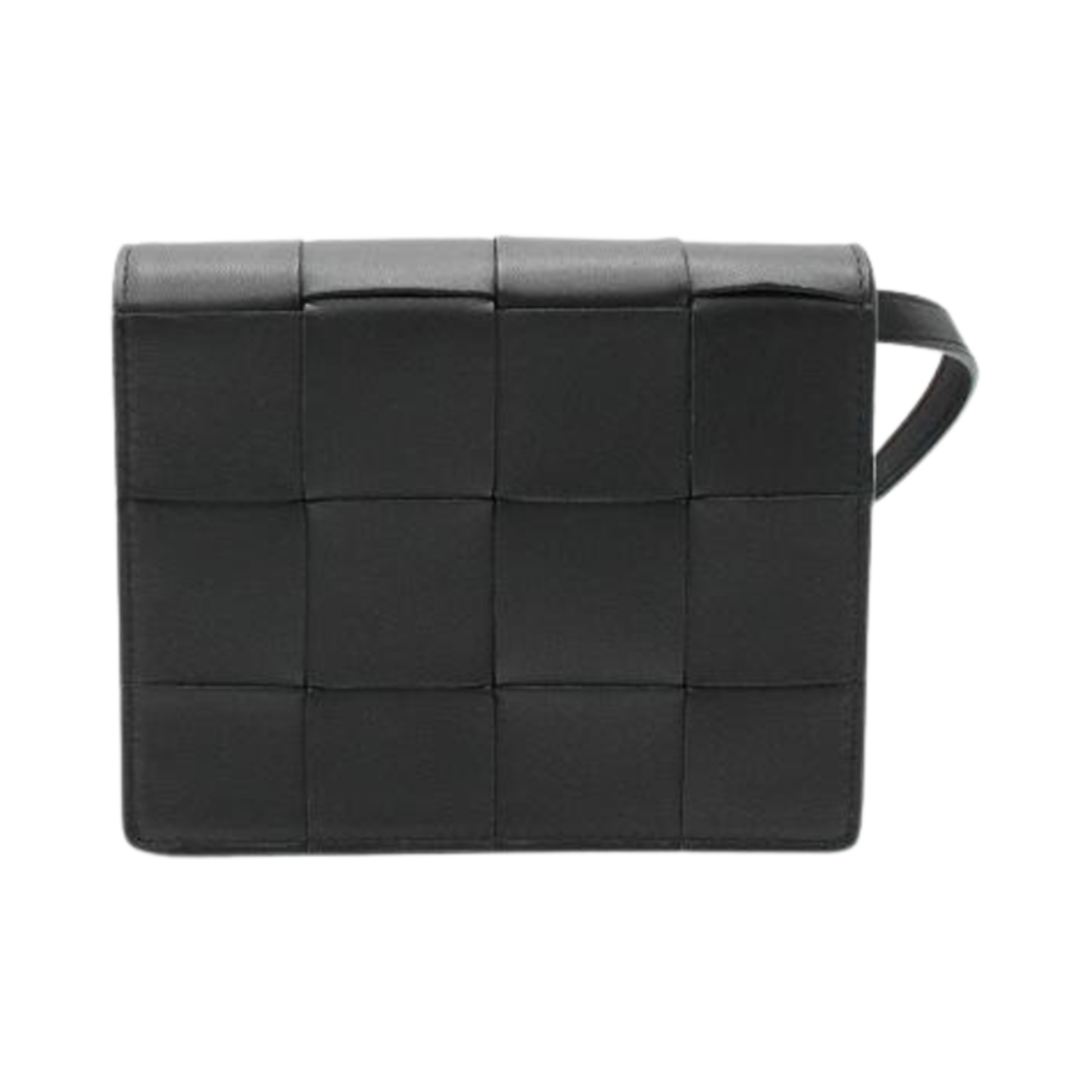 574051VMAY18803 Bottega Veneta Mini Cassette Shoulder Bag Black