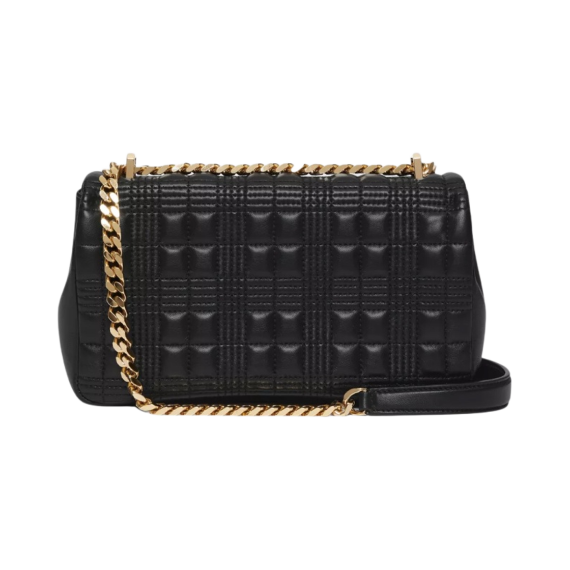 버버리 퀼티드 레더 스몰 롤라백 블랙 라이트 골드(Burberry Quilted Leather Small Lola Bag Black Light Gold) - 2