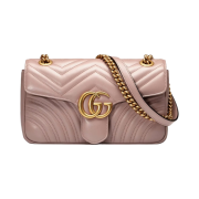 Gucci GG Marmont Matelasse Small Shoulder Bag Dusty Pink