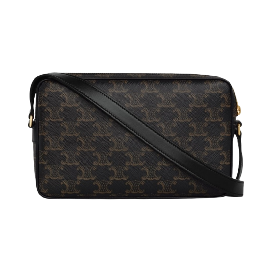 셀린느 트리옹프 캔버스 셀린느 프린트 미디움 메신저백 블랙(Celine Medium Messenger Bag in Triomphe Canvas with Celine Print Black) - 3