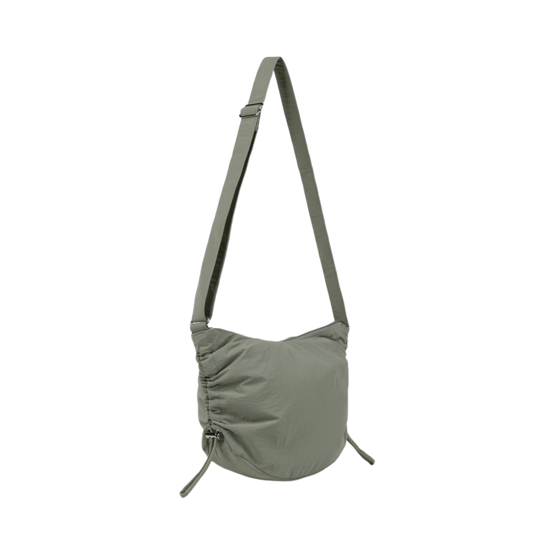 GU 나일론 사이드 드로우스트링 숄더백 올리브(GU Nylon Side Drawstring Shoulder Bag Olive) - 2