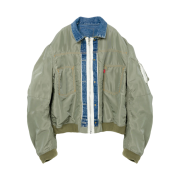 Levi's x Sacai Denim x Nylon Twill Reversible Blouson Blue Khaki
