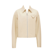 Bottega Veneta Sanded Cotton Twill Jacket Sea Salt