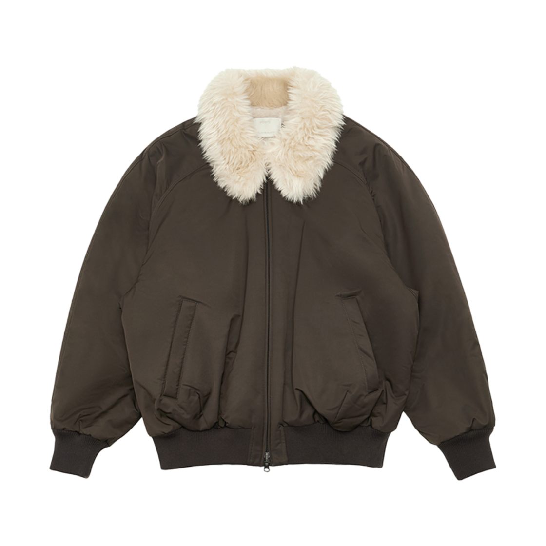 KM4DOTBAM36BR Amomento Reversible Oversized Shearing Jumper Brown - 24FW