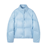 (W) Insilence Glossy Goose Down Jacket Light Blue