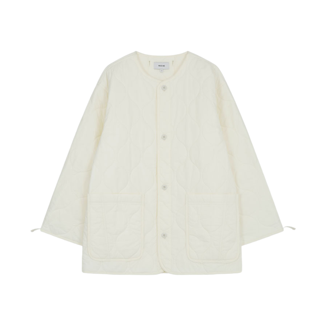 252-1404-02 VIS A VIS Quilted Jacket Ivory