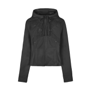 [KREAM 단독] Bonnae Women Pierced finger hole hoodie jacket Black