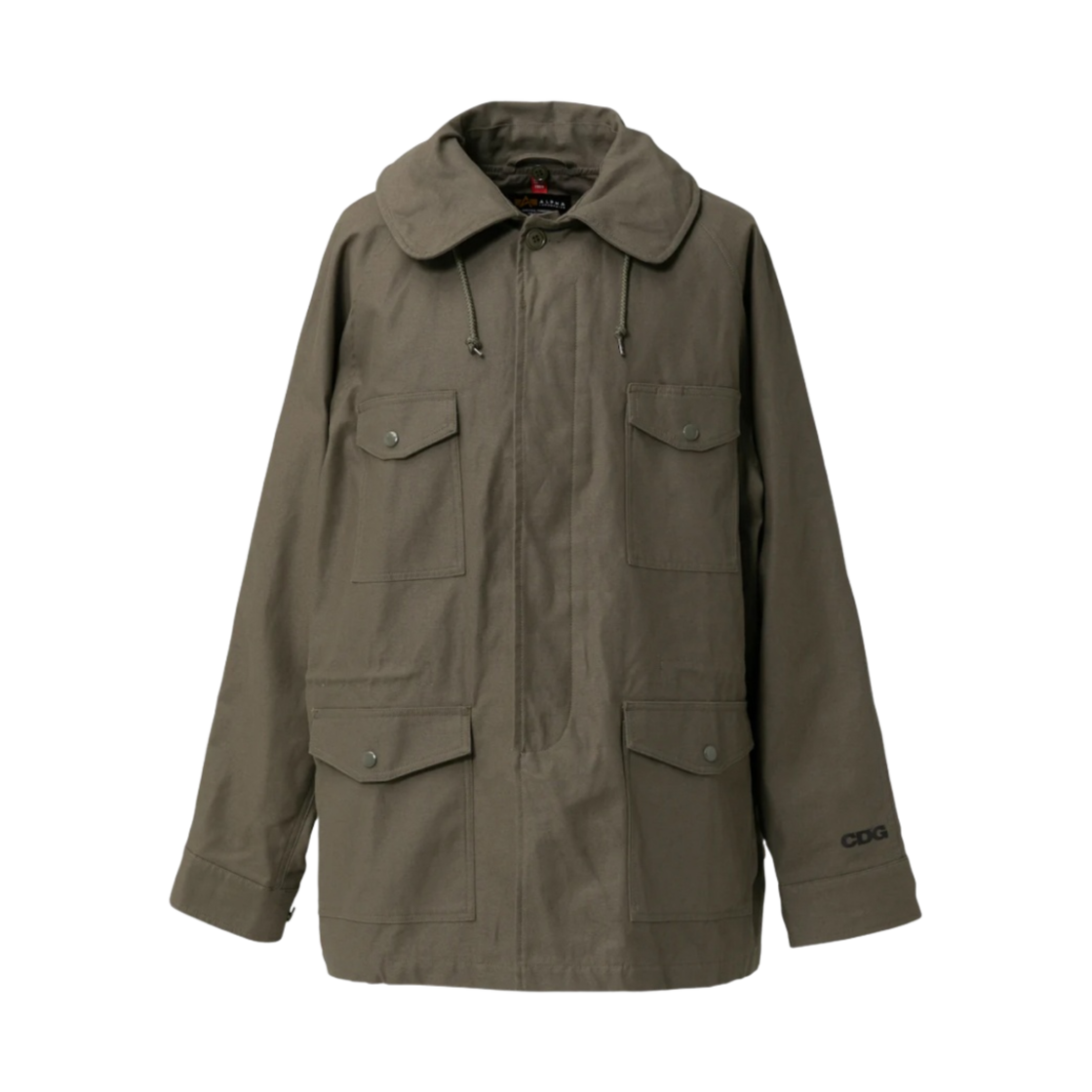 CDG x 알파 인더스트리 에어 포스 필드 자켓 카키(CDG x Alpha Industries Air Force Field Jacket Khaki)