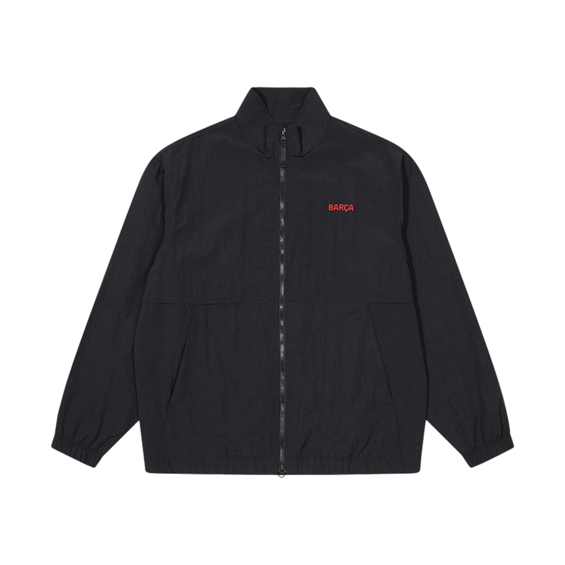 FC 바르셀로나 클래식 라인 바람막이 블랙(FC Barcelona Classic Line Wind Jacket Black)