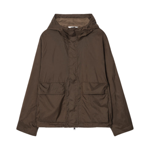 1252415001 COS Oversized Parachute Nylon Utility Jacket Brown