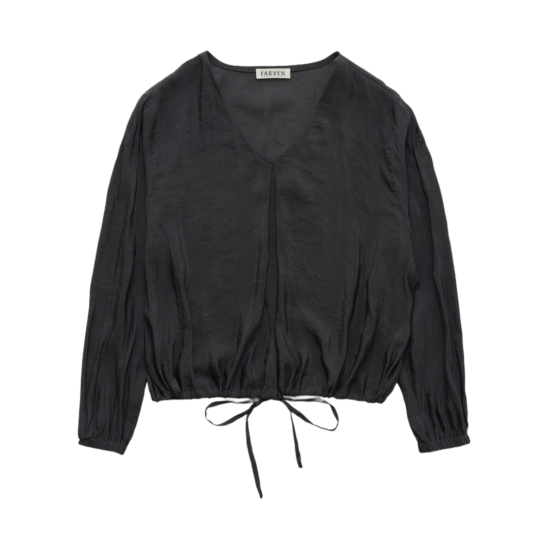 파르벵 샐리 스트링 블라우스 네이비 피오니