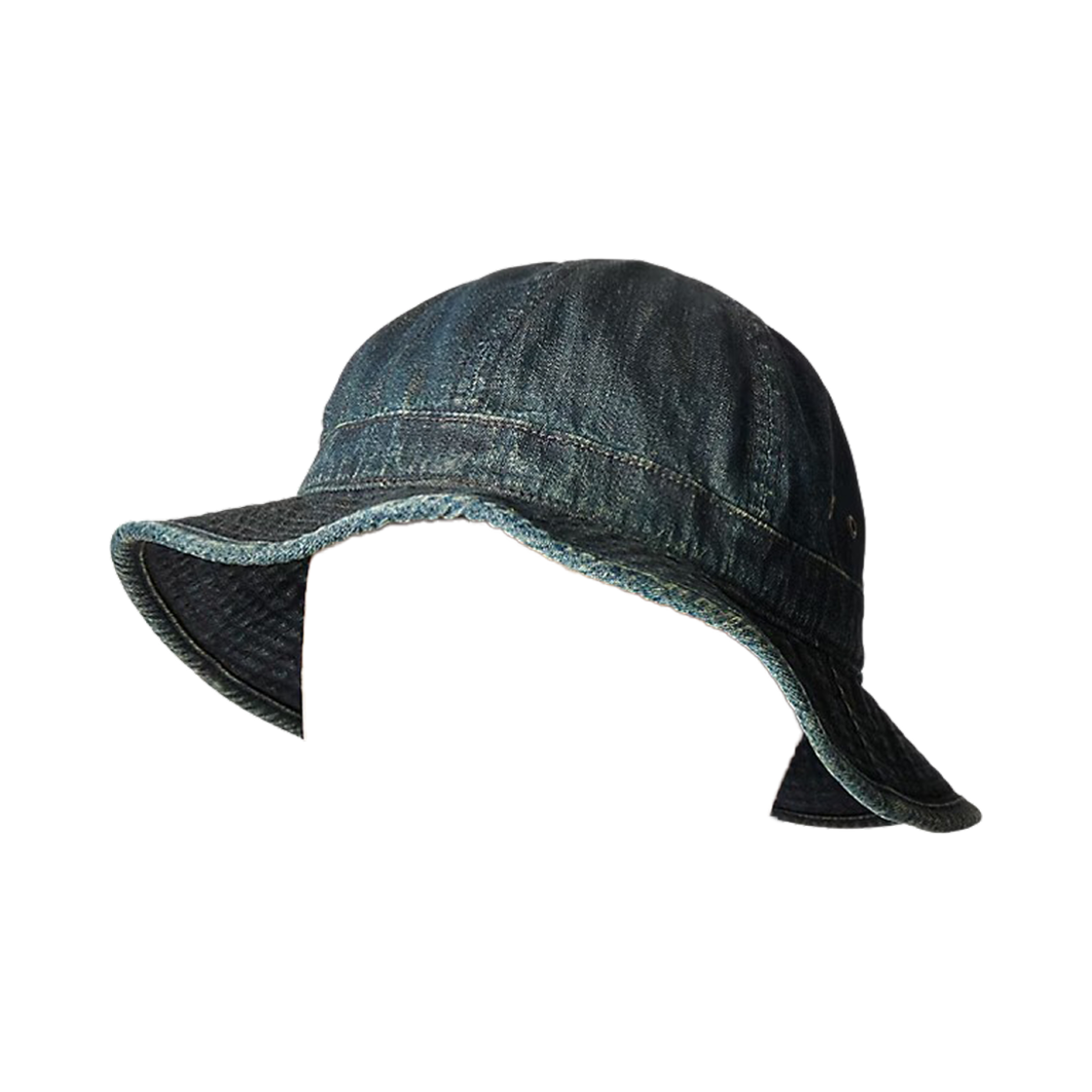 더블알엘 인디고 데님 버킷햇 다크 인디고 워시(Double RL Indigo Denim Bucket Hat Dark Indigo Wash)