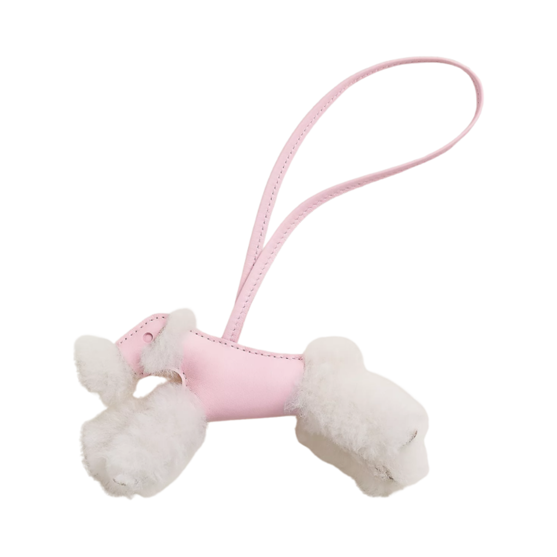 H083349CABQ Hermes Budy Charm Merino Wool Milo & Ecru Rose Darling