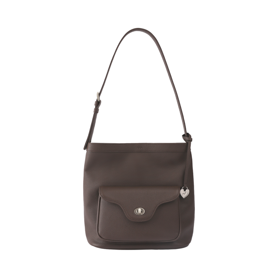 324502 APOA Suave Leather Bucket Bag Choco Brown