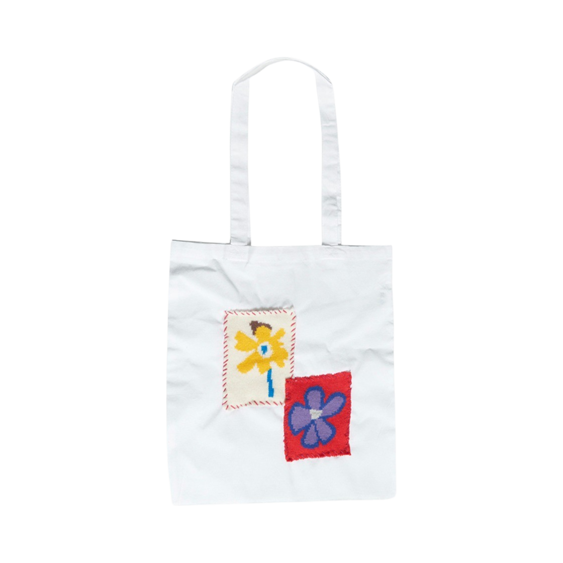 MSBG24SS10WH Misu A Barbe Flowering Cotton Bag White