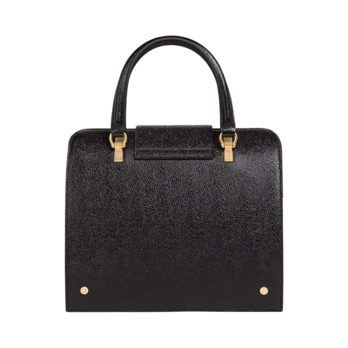 톰브라운 미세스 톰 페블 텍스처 사첼백 블랙(Thom Browne Mrs Thom Pebble Texture Satchel Bag Black) - 3