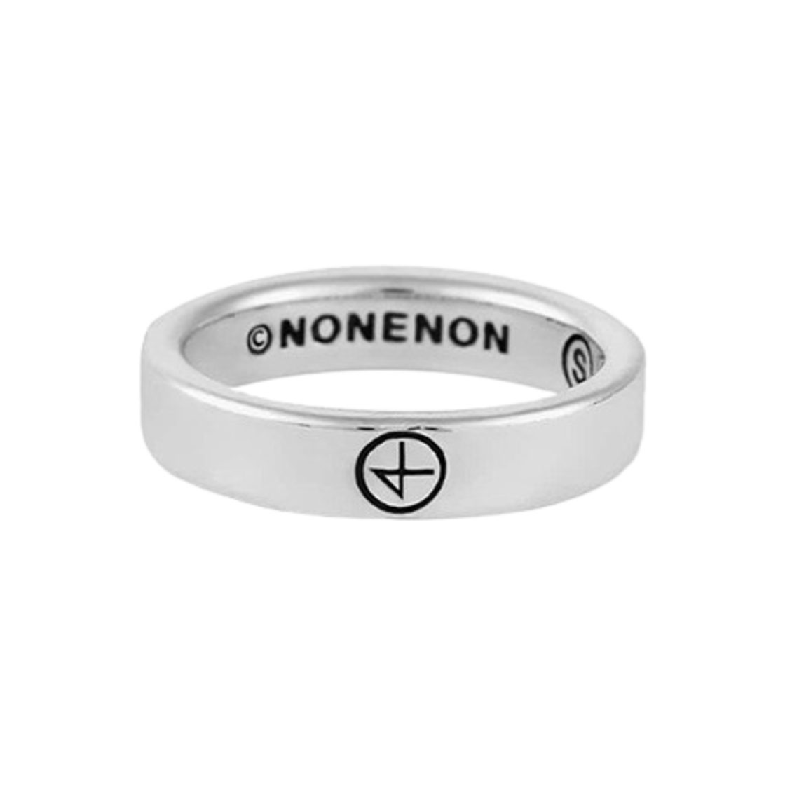 논논 로고 플랫 링 3mm(Nonenon Logo Flat Ring 3mm)