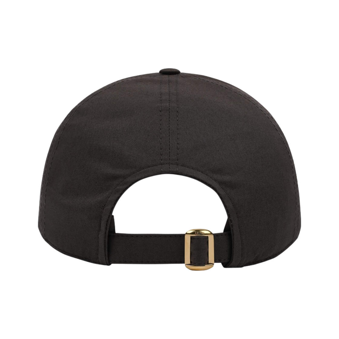 (W) 셀린느 코튼 트리옹프 베이스볼 캡 다크 토프((W) Celine Triomphe Baseball Cap in Cotton Dark Taupe) - 3